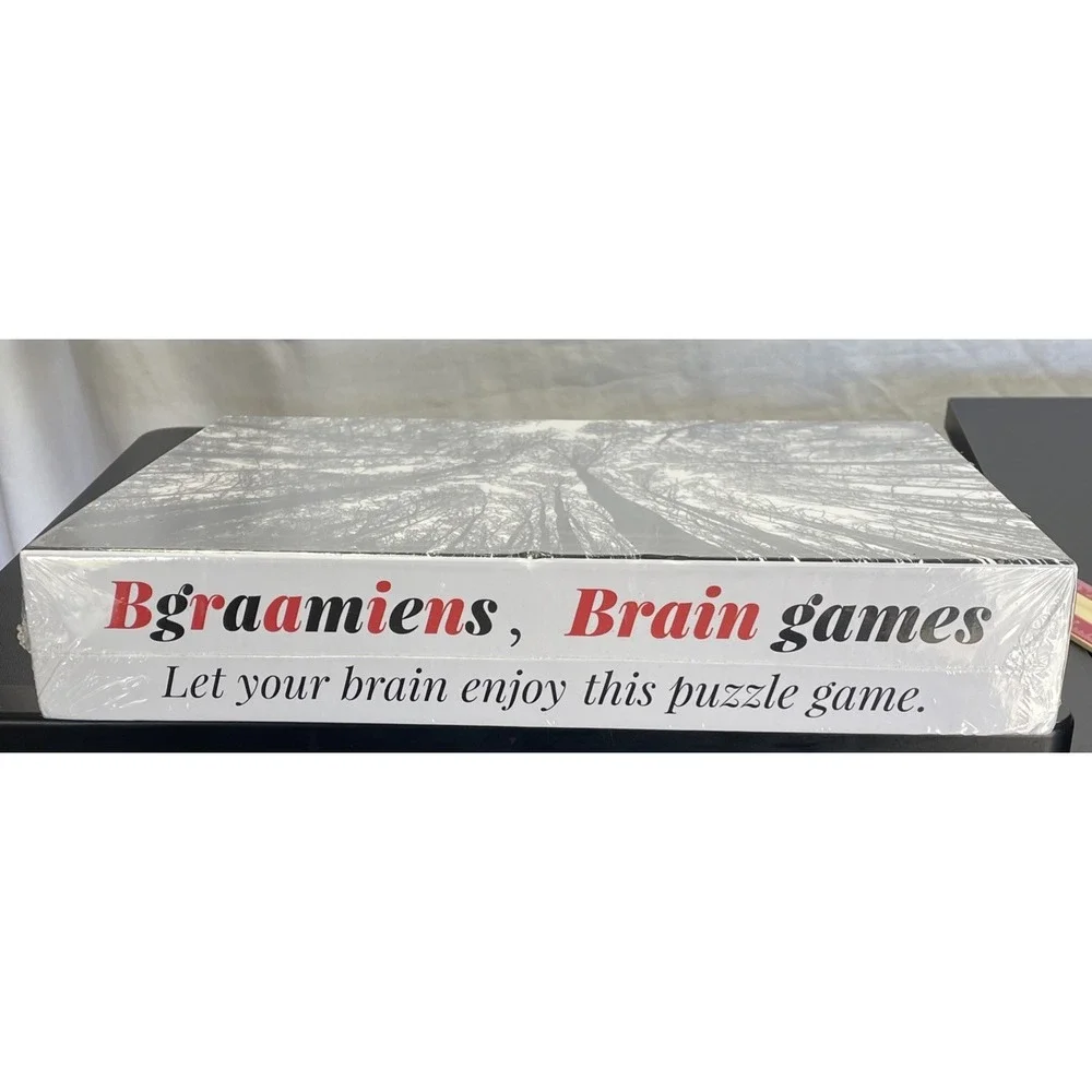 Bgraamiens Brain Games Forest in Black and White 1000 Piece Puzzle NEW SEALED